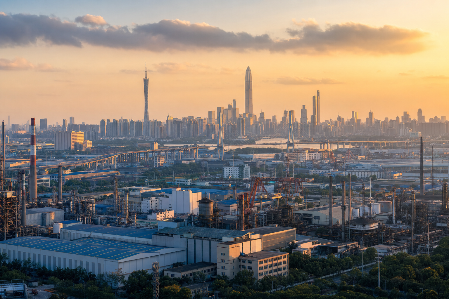 Chinese industrial landscape